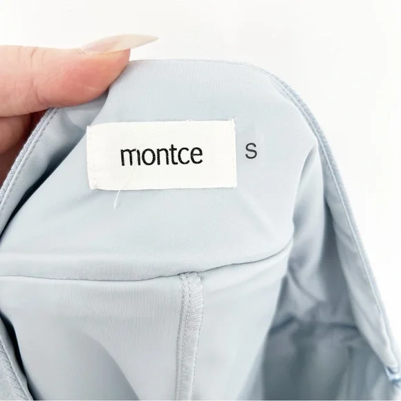 Montce x Olivia Culpo Light Denim Tennis Skirt S Blue - Picture 6 of 8